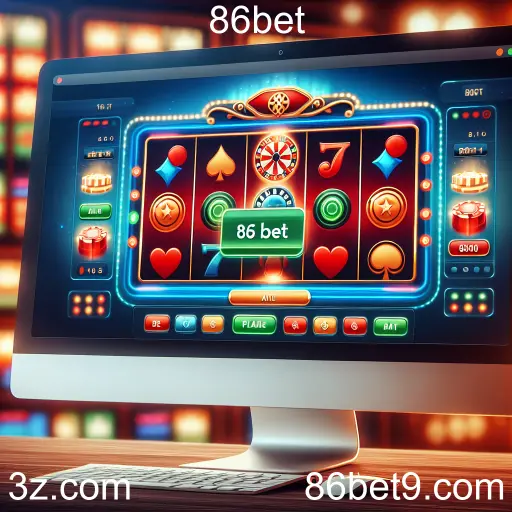 Imagem promocional da 86bet mostrando a plataforma e suas vantagens